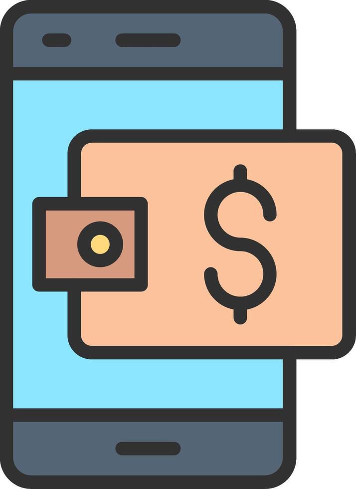 Digital wallet Minimal Graphic Visual vector