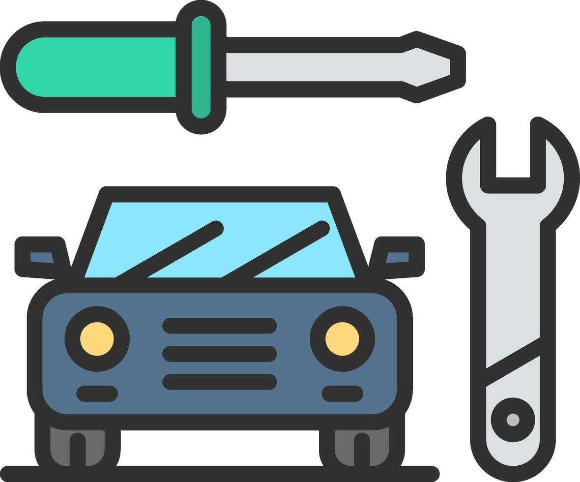 Car Service Compact Web Symbol vector