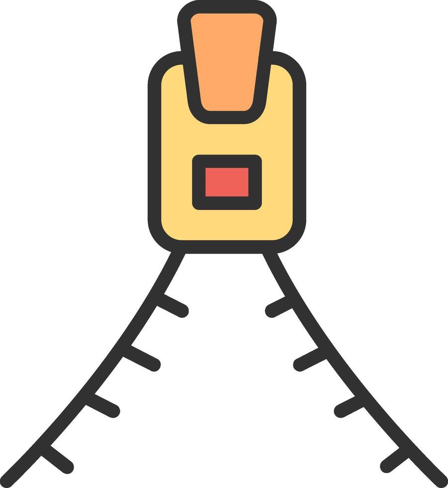 Zipper Gradient Themed Symbol vector