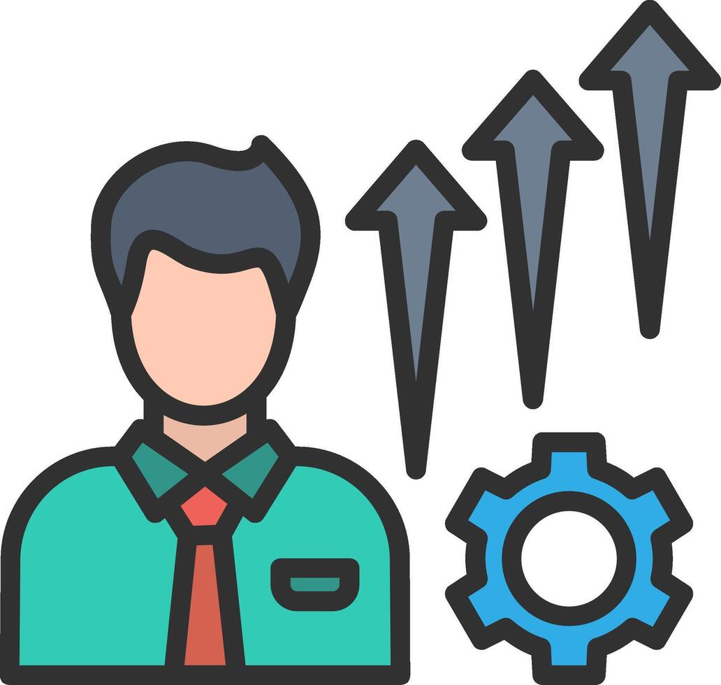 Growth Clean Sketch Form vector
