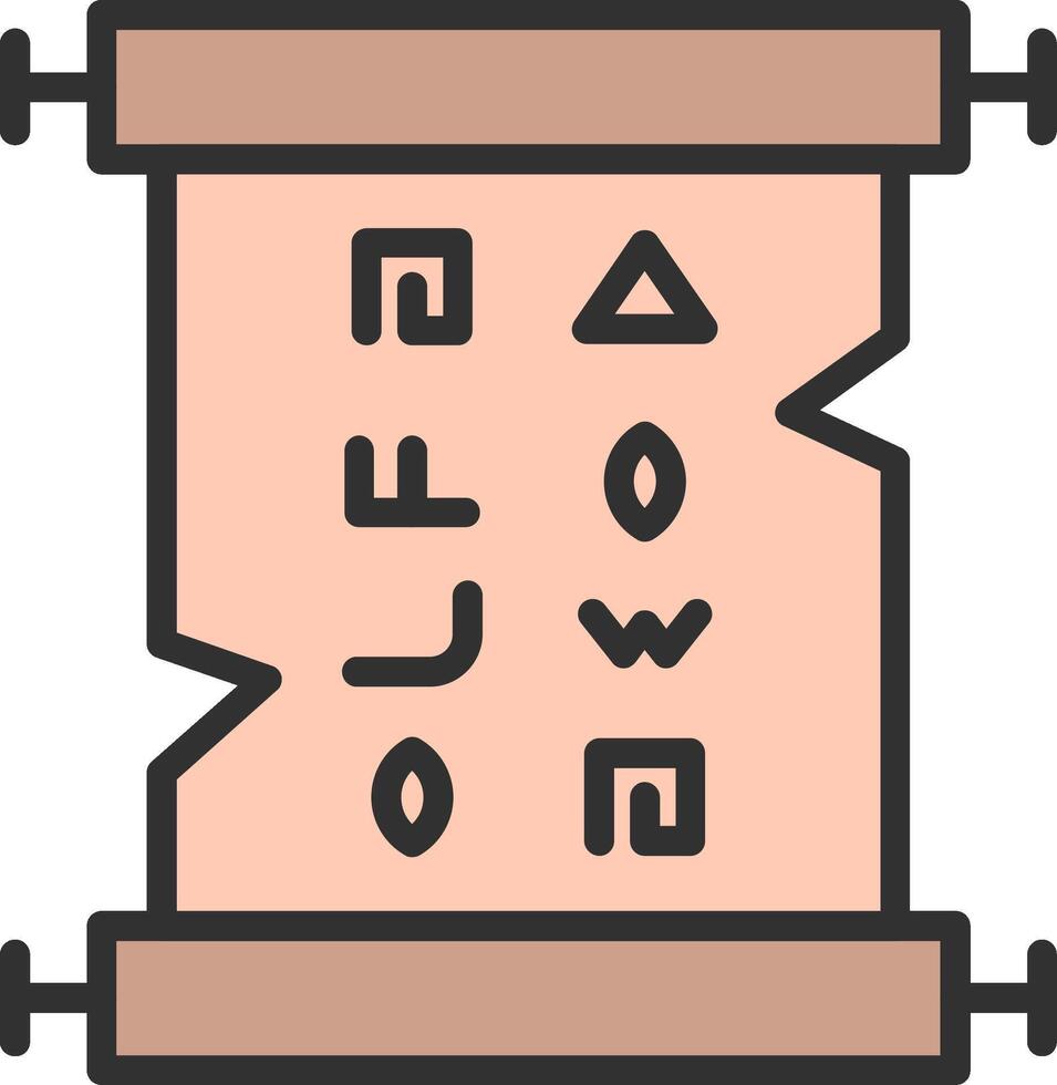 Papyrus Simplified Design Piece vector