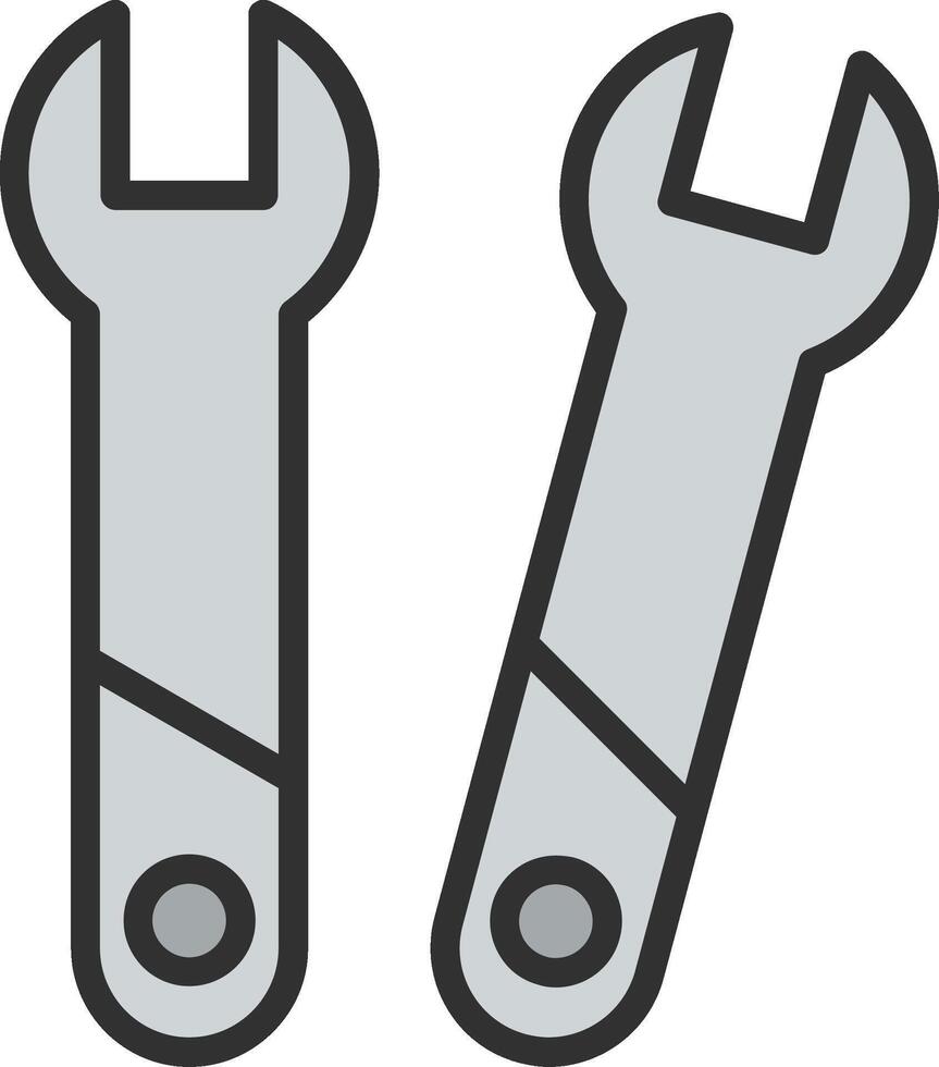 Wrench Bold App Graphic vector