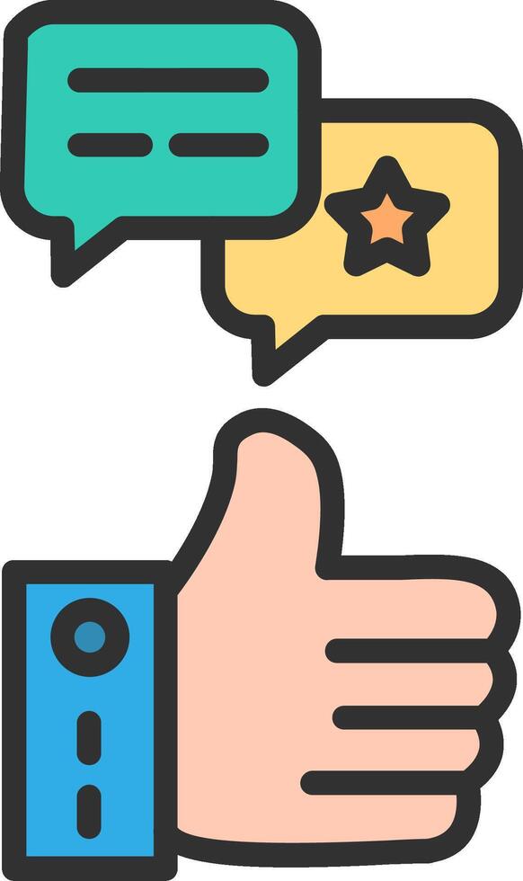 Feedback Thin Graphic Shape vector