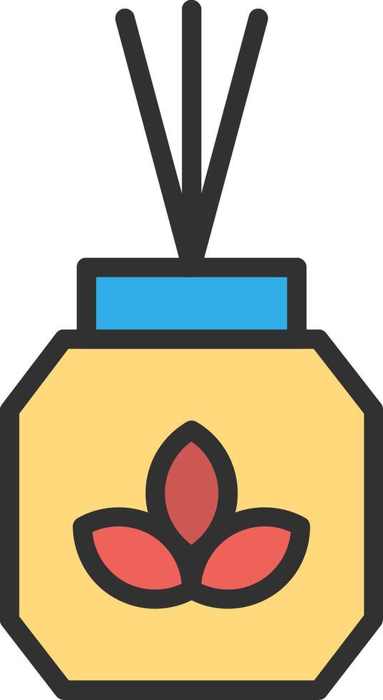 Scent Outlined Line Artwork vector