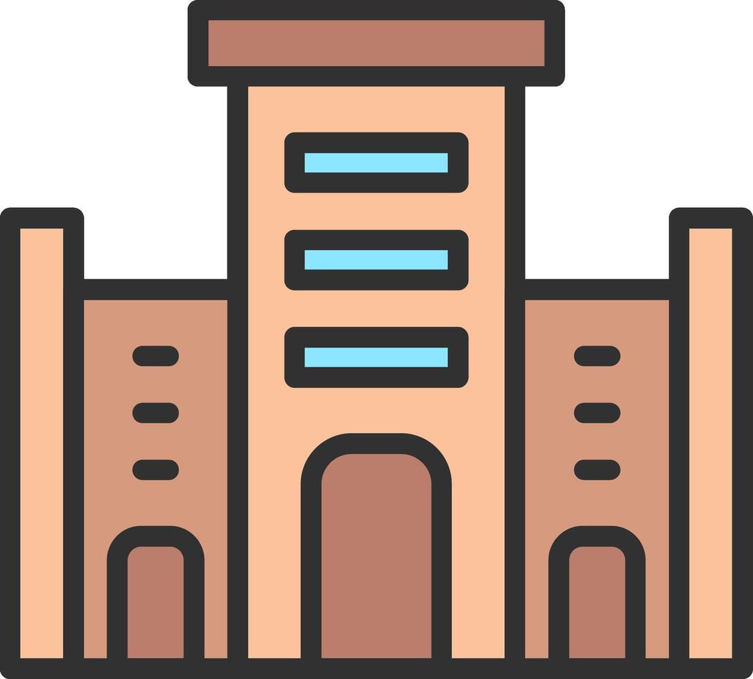 National Museum Of Oman 3D Interface Shape vector