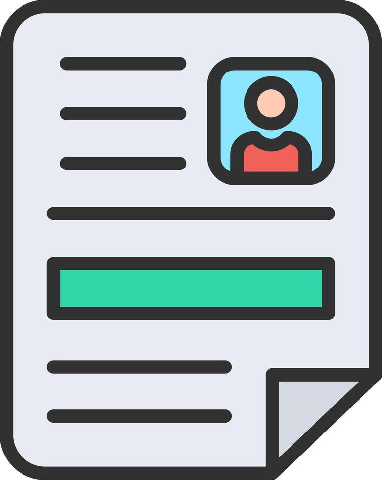 CV Simplified Design Piece vector