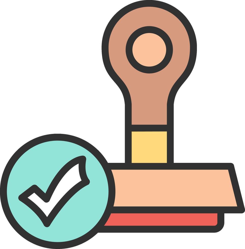 Validation Modern Color Symbol vector