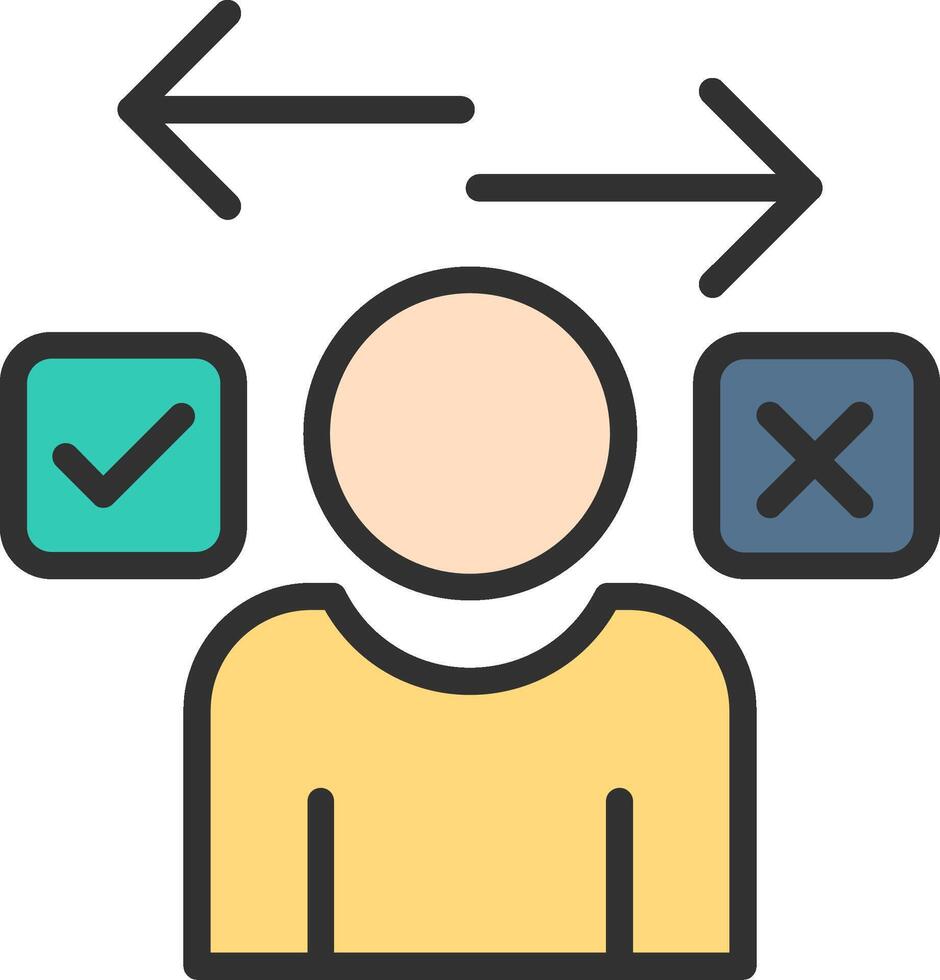 Directional User-Friendly Drawing vector