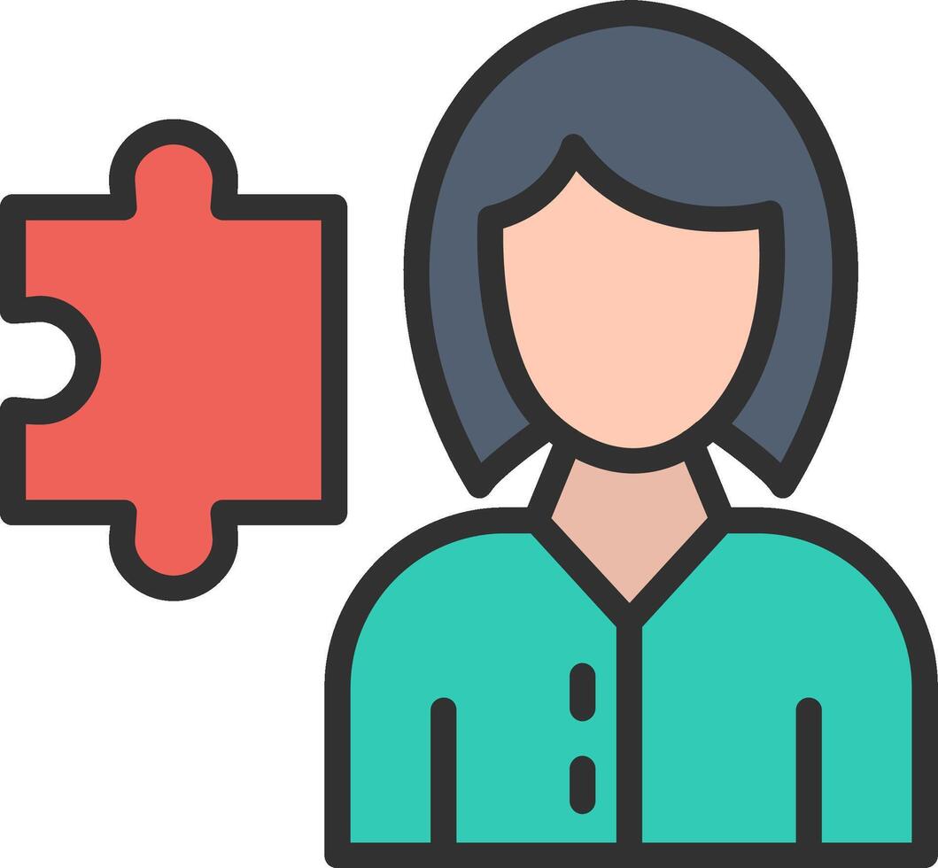Puzzle Vivid App Element vector