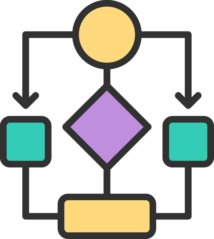 Data Flow Dark Mode Symbol vector