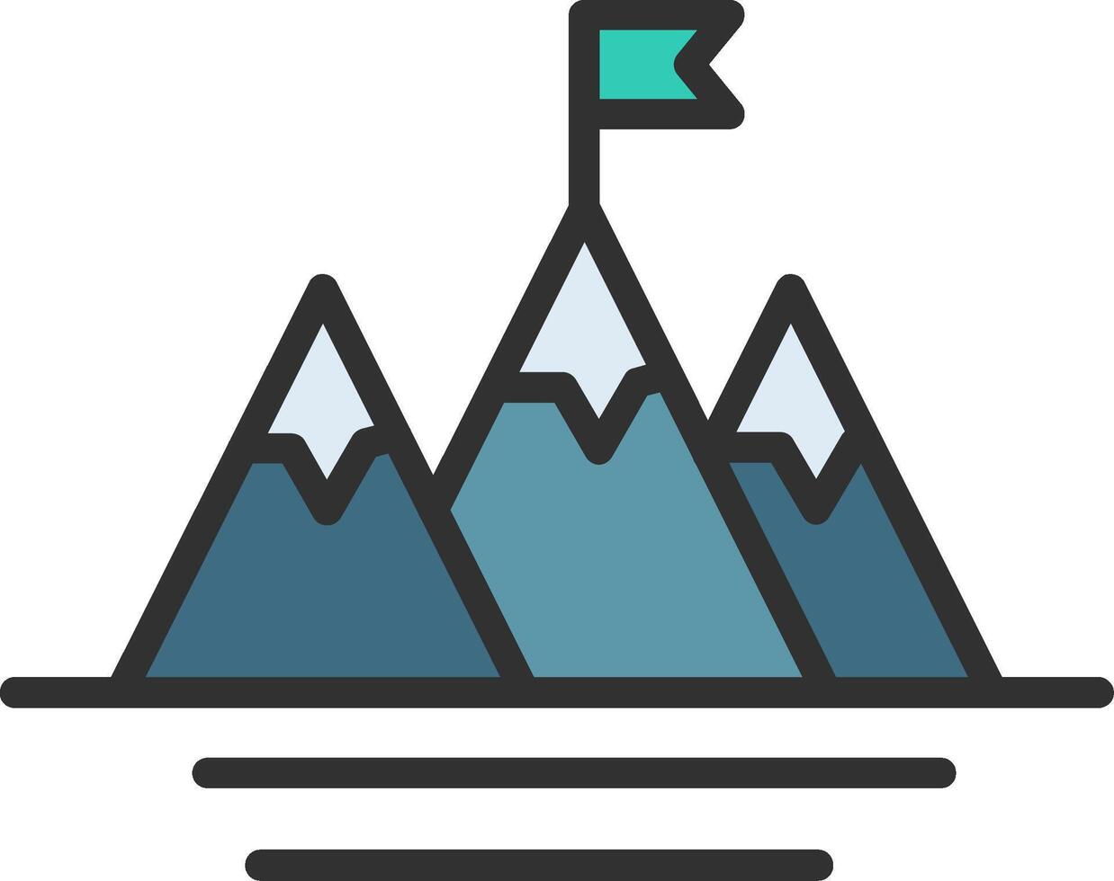Conquer Digital Outline Piece vector
