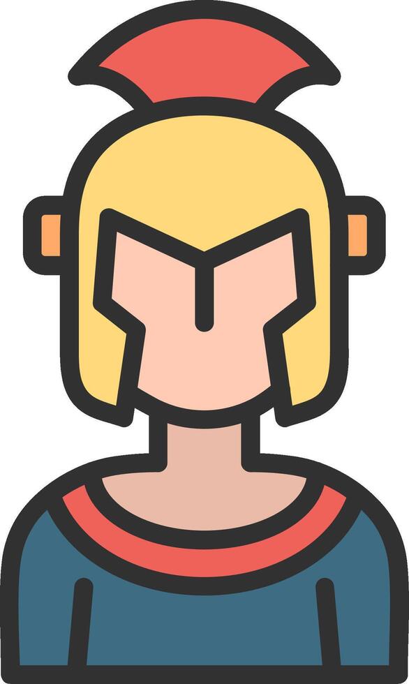 Gladiator Thin Graphic Shape vector