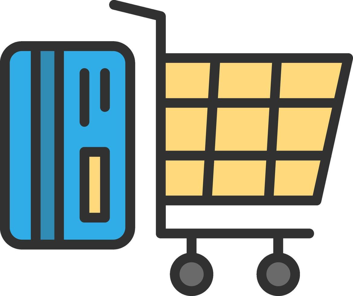 Shopping Gradient Color Form vector