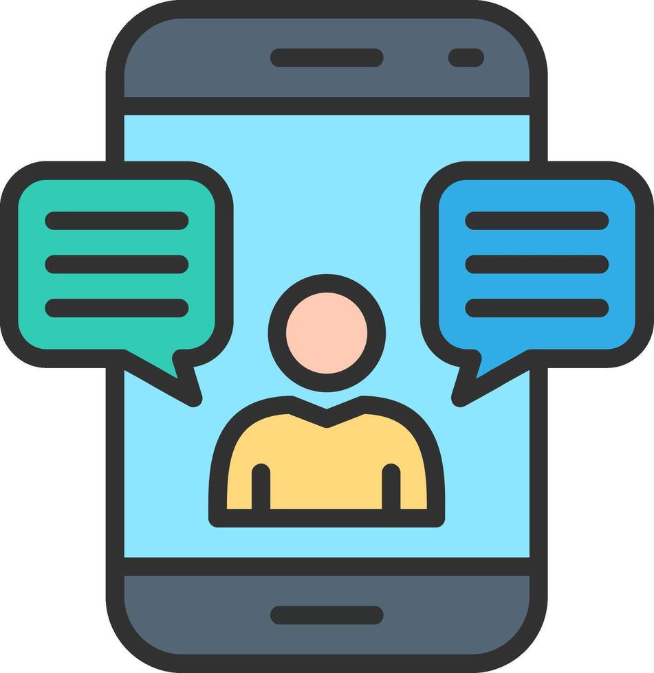 Chat High Contrast Badge vector