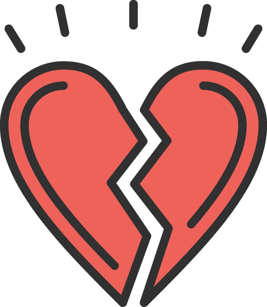 Wounded heart Pastel Tone Form vector