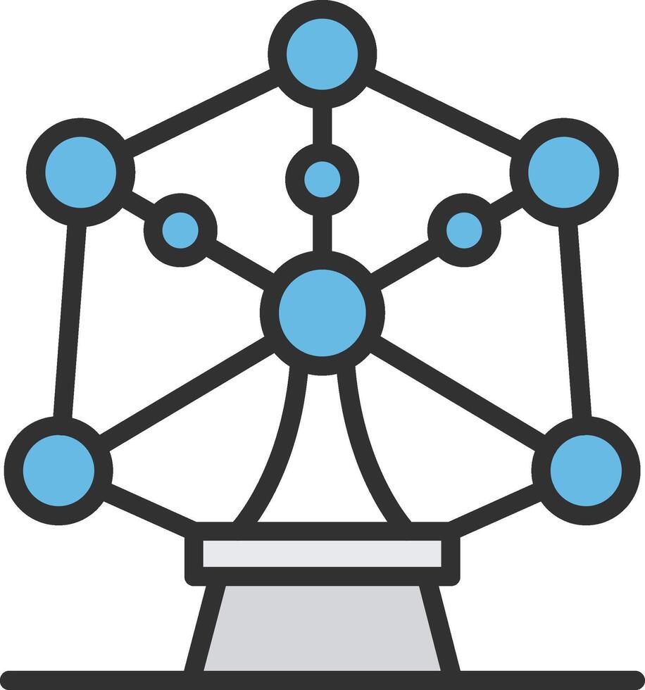 Atomium Vivid App Element vector