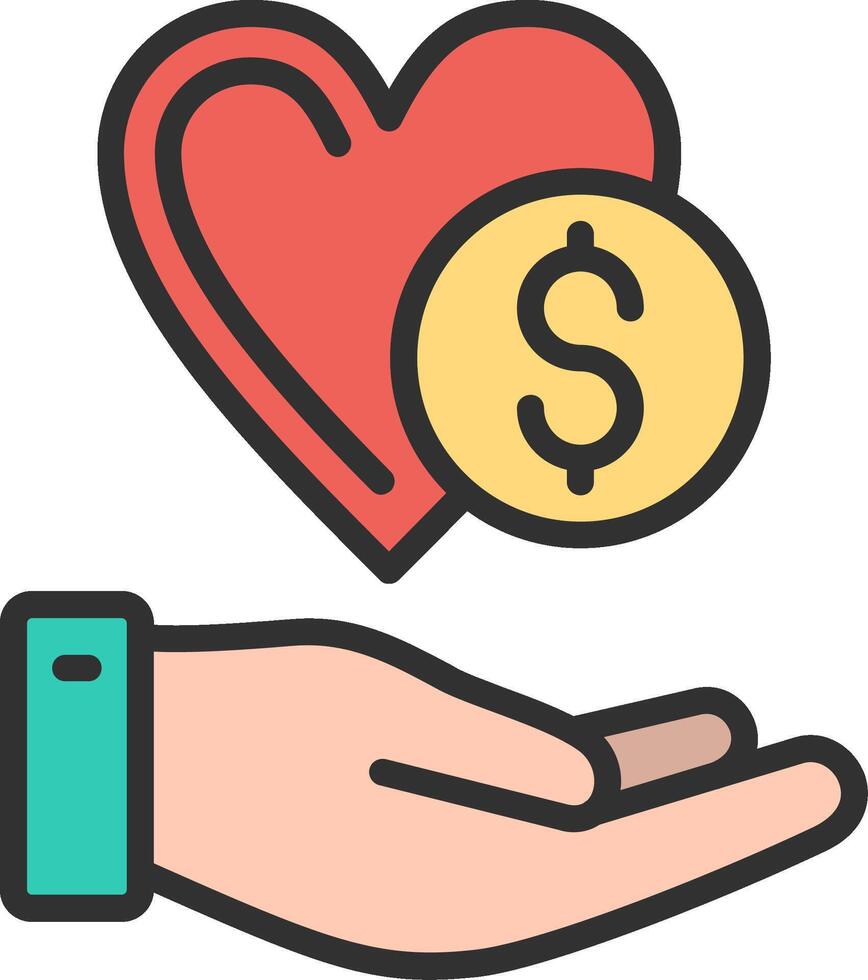 Donation Web-Based Design Element vector