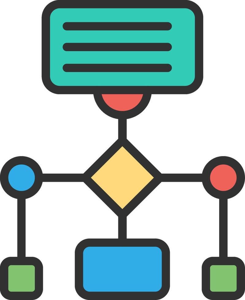 Workflow Crisp Outline Artwork vector
