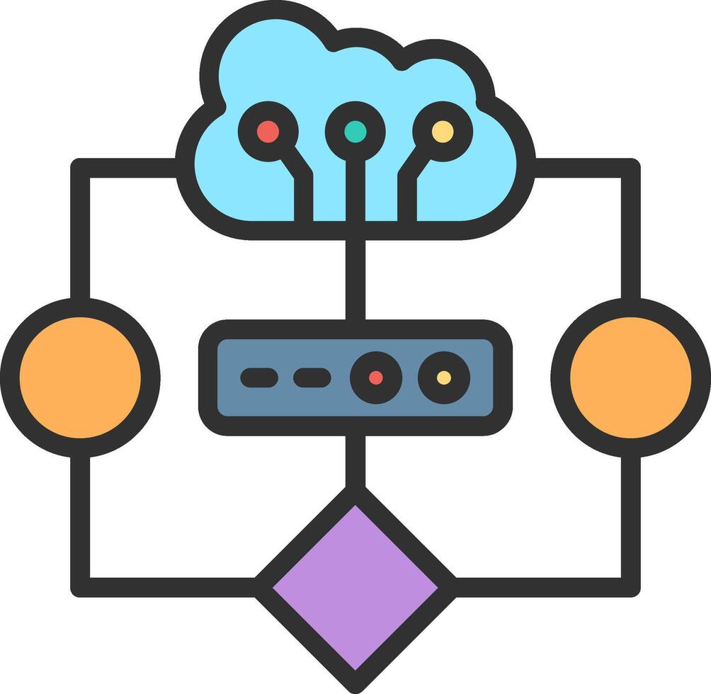 Cloud Computing App-Based UI Graphic vector