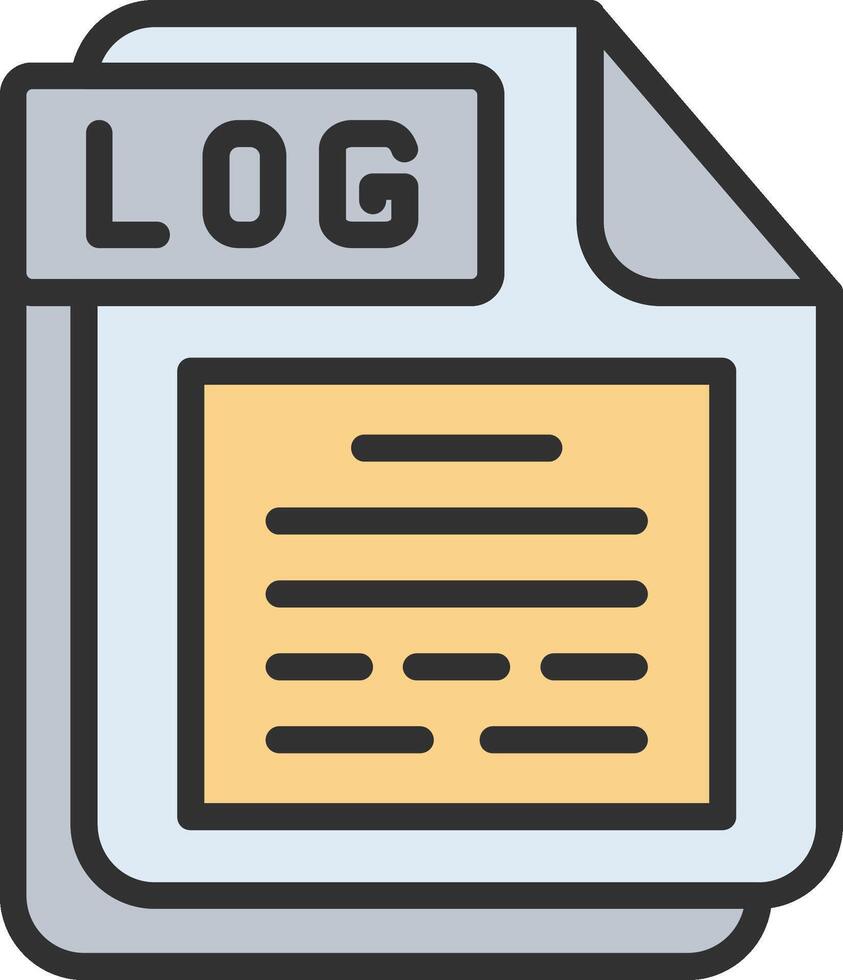LOG Dark Mode Symbol vector