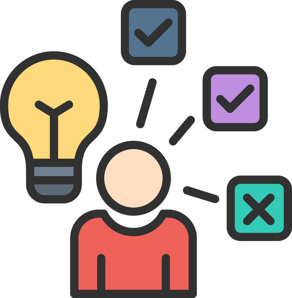 Skills Outlined Frame Object vector