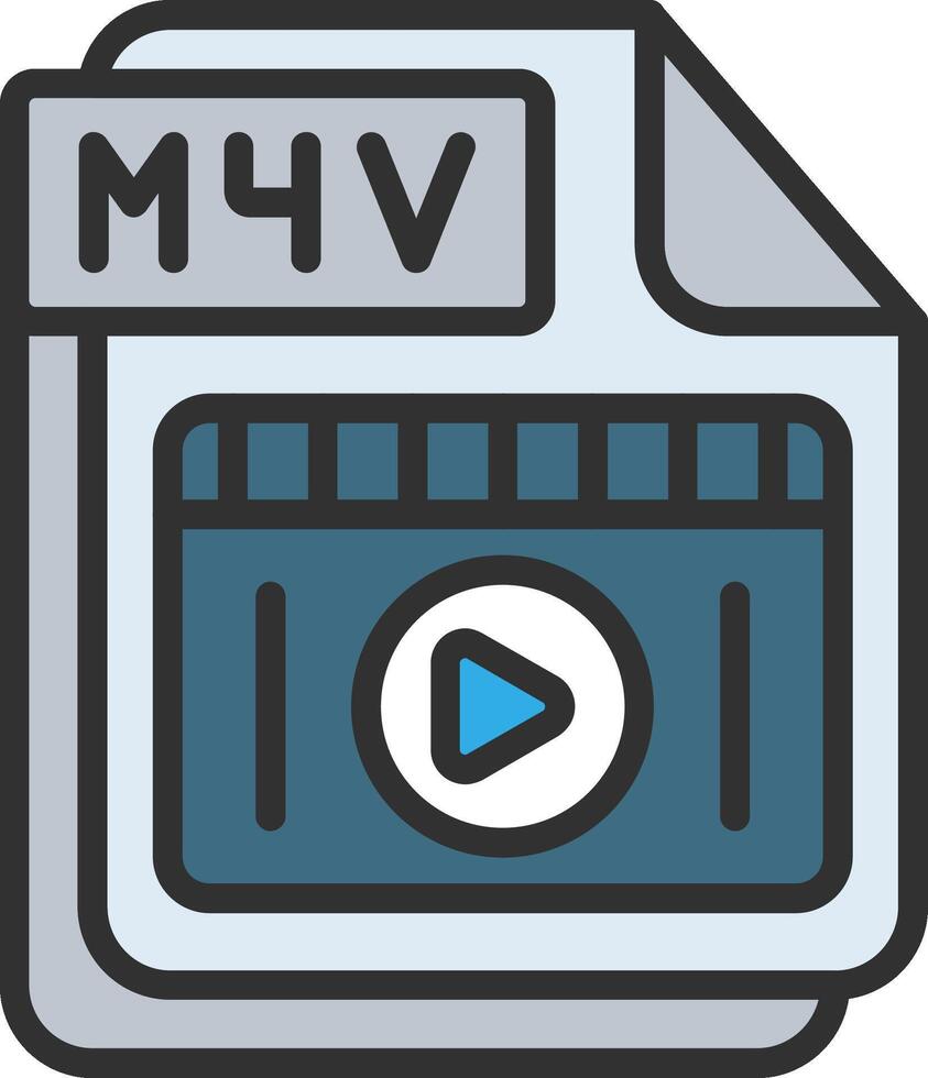 M4V Muted Color Design vector