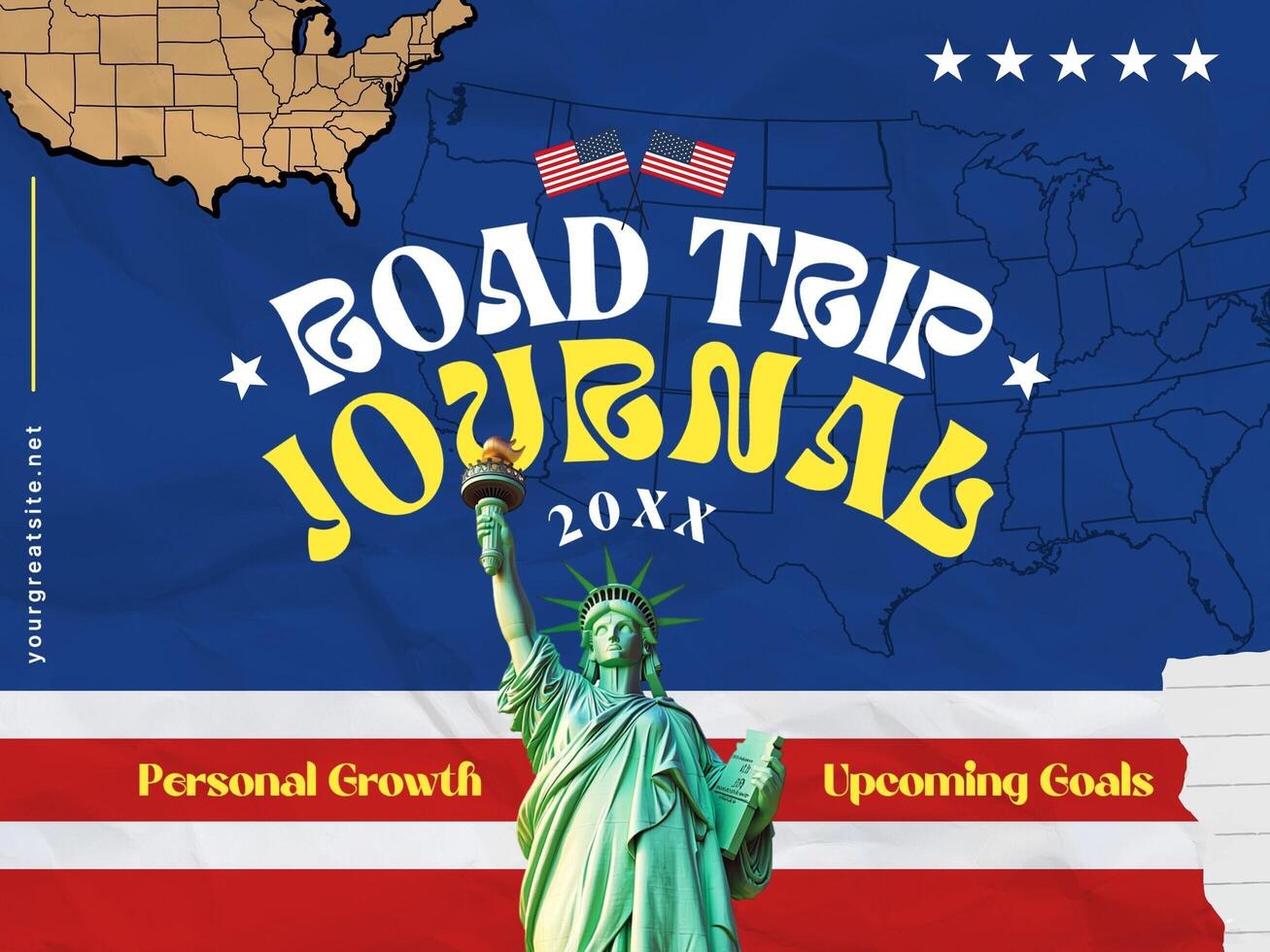 USA Road Trip Journal Template
