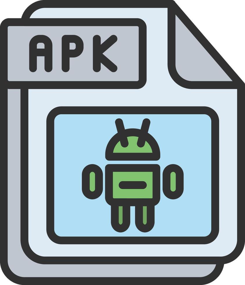 APK Thin Line Element vector