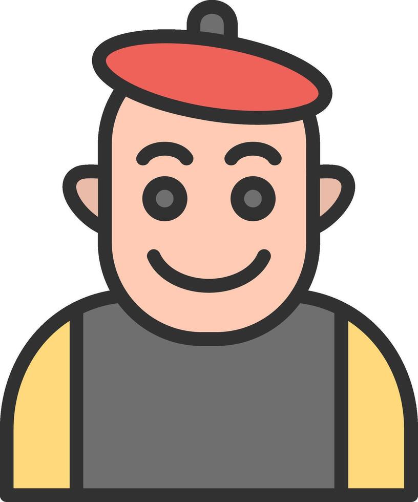 Mime Color Enhanced Graphic vector