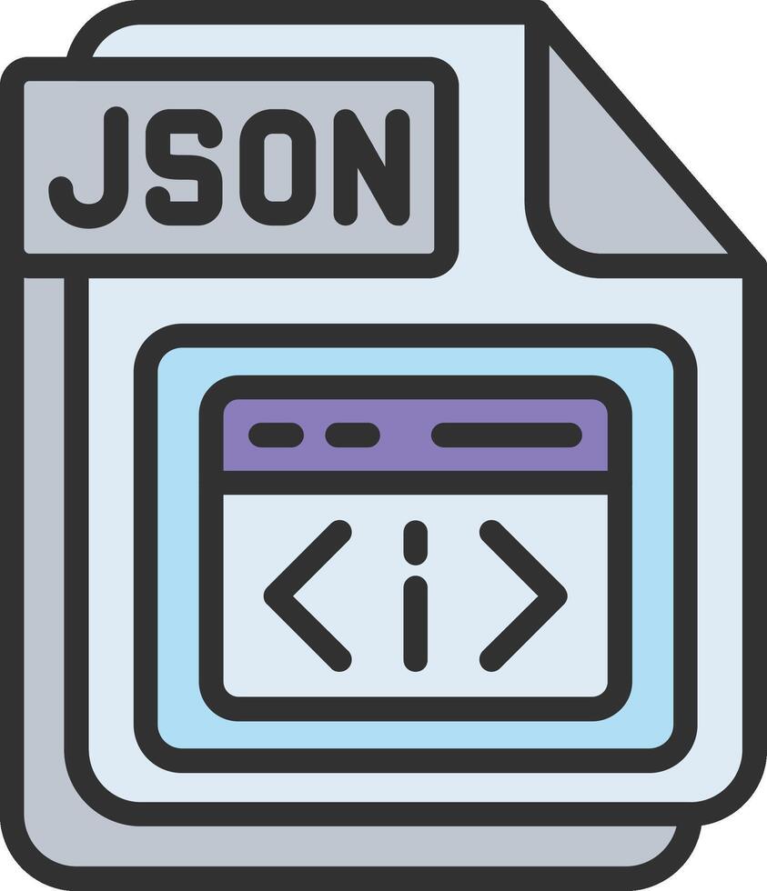 JSON Abstract UI Visual vector