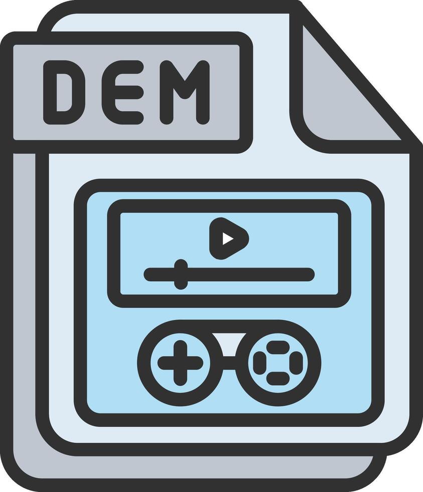 DEM Gradient Color Form vector
