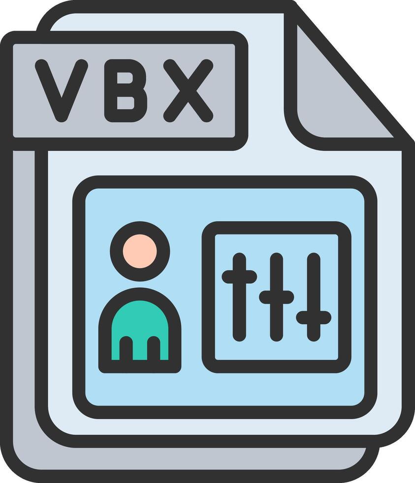 VBX Outlined Frame Object vector