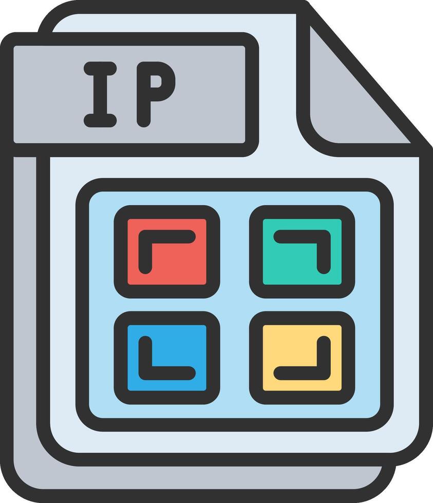 IP Bold App Graphic vector