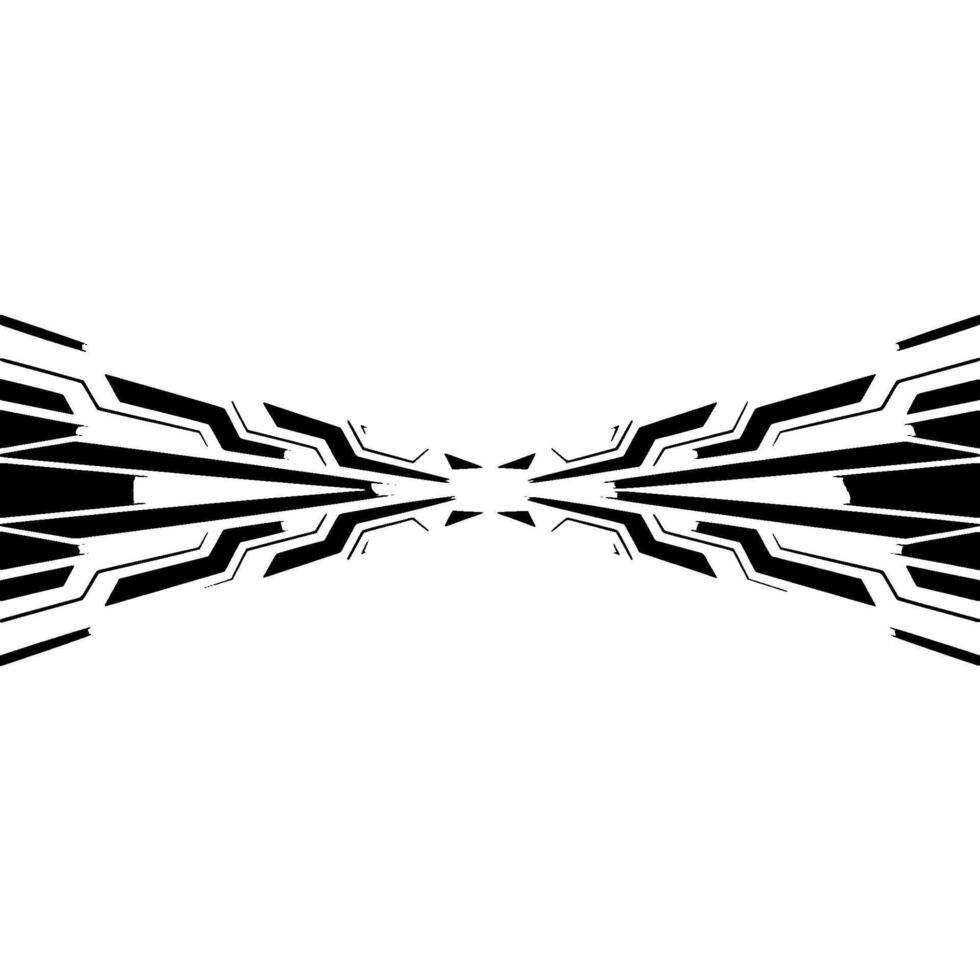 Abstract Geometric Tech , Grayscale Futuristic Background. vector