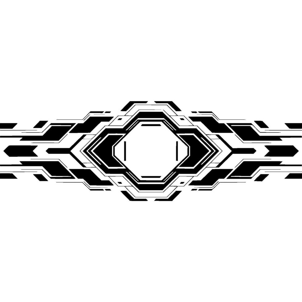 Futuristic Tech Interface Geometric Abstract, Clean. vector