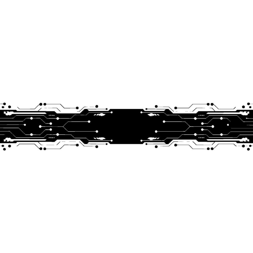 Tech Circuit Board Banner Clean, Minimalist for Data Visualization. vector