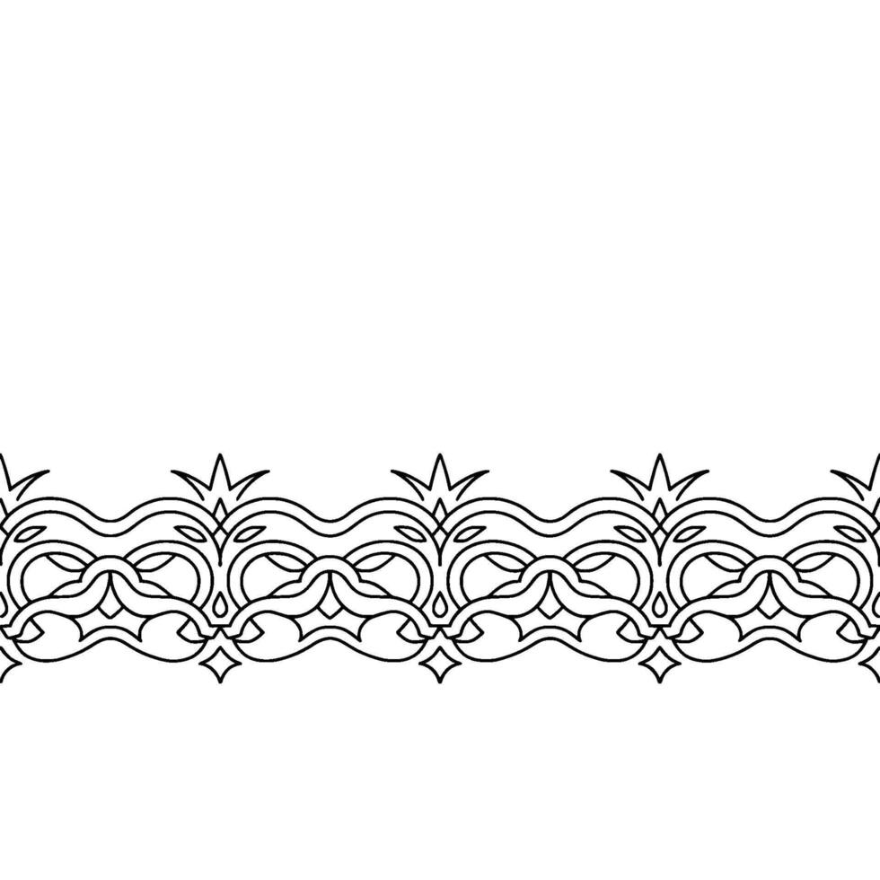 Elegant Black Border on Neutral Background. vector