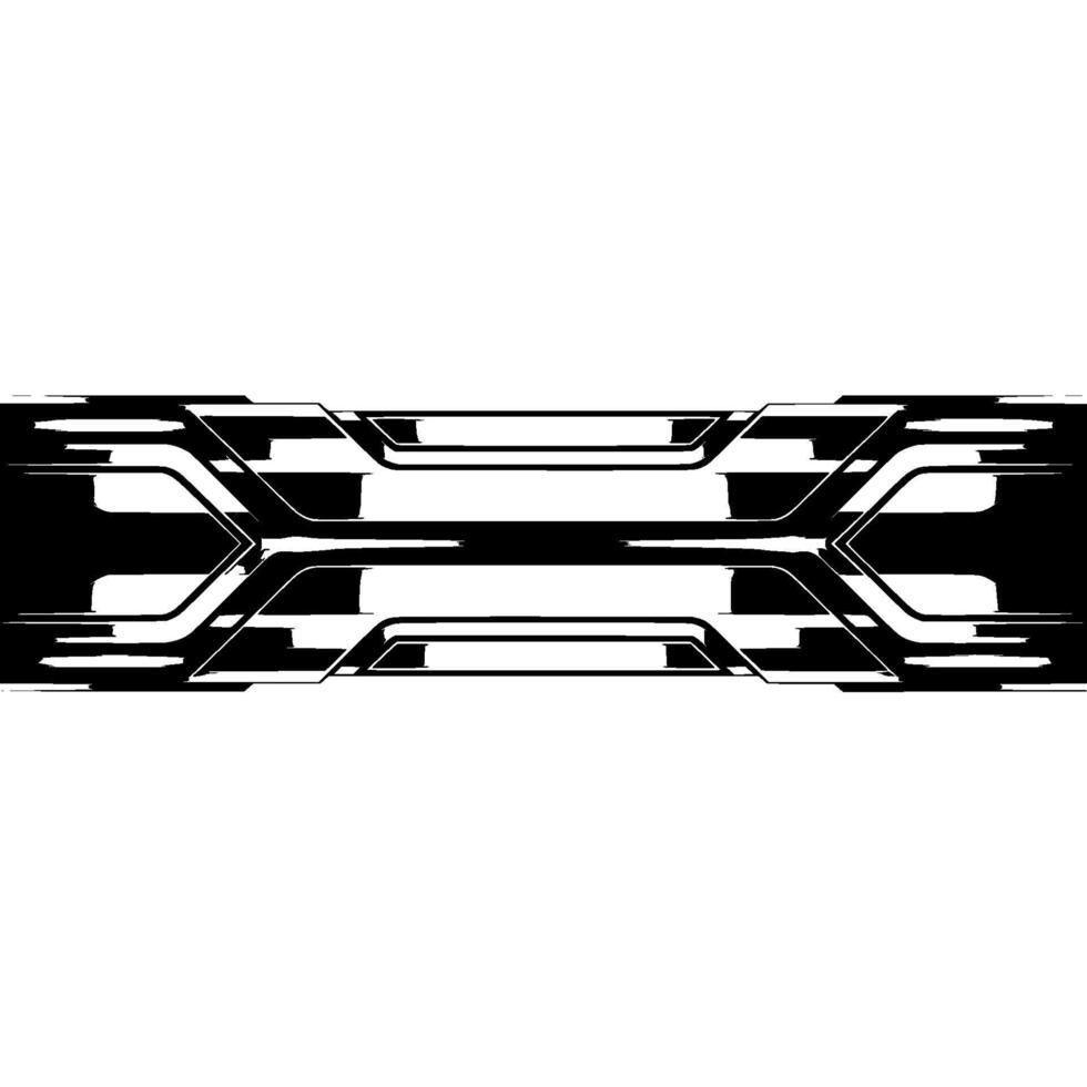 Futuristic Silver Tech Banner with Modern Abstract on White Background. vector