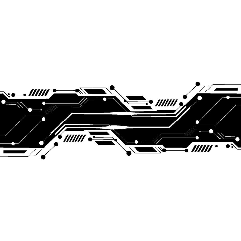 Abstract Circuit Board on White Background. vector