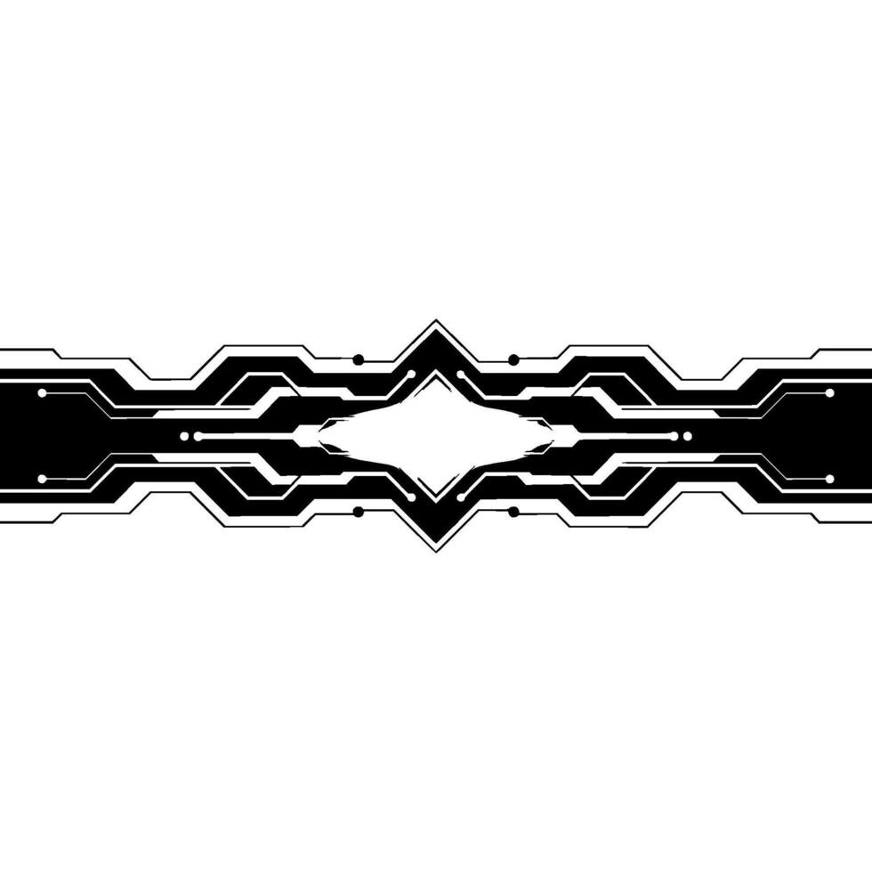 Minimalist Tech Abstract Circuitry with Light. vector