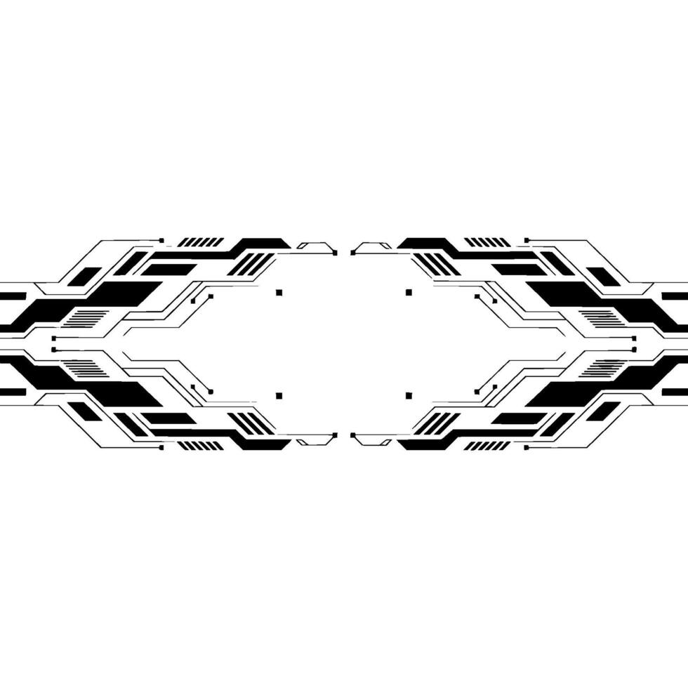 Tech Circuitry Abstract Background in Black and Gray. vector