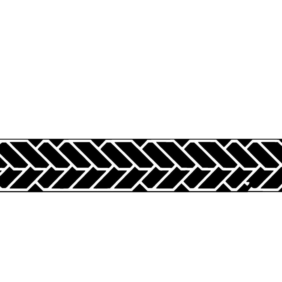 Geometric Braided Border Minimalist Black White Element. vector