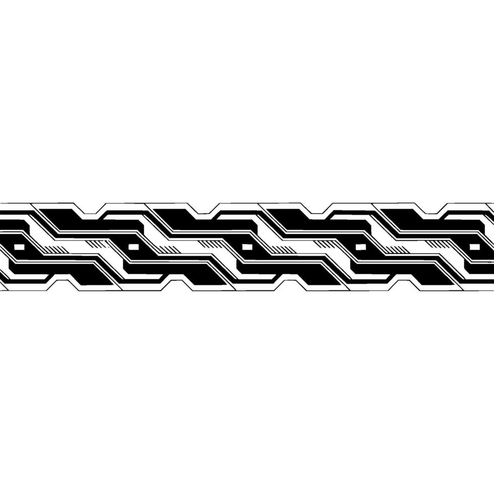 Futuristic Tech Border Element, Geometric Pattern, Minimalist Background. vector