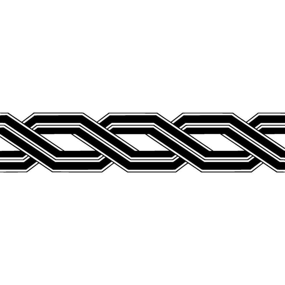 Interwoven Black White Geometric Pattern on Gradient. vector