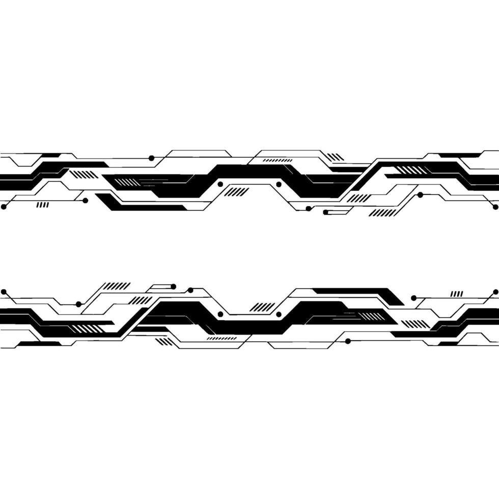 Abstract Tech Circuit Board Illustration. vector