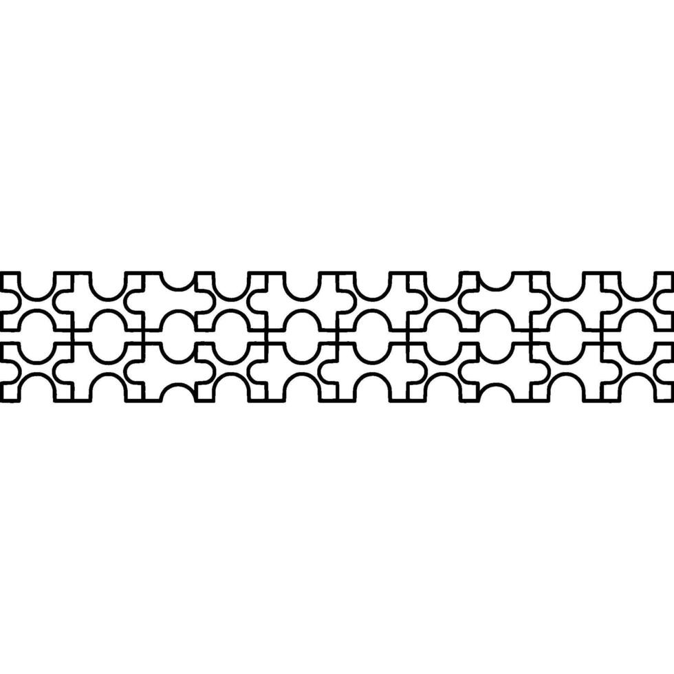 Geometric Black Border on White Background, Modern Minimalist. vector
