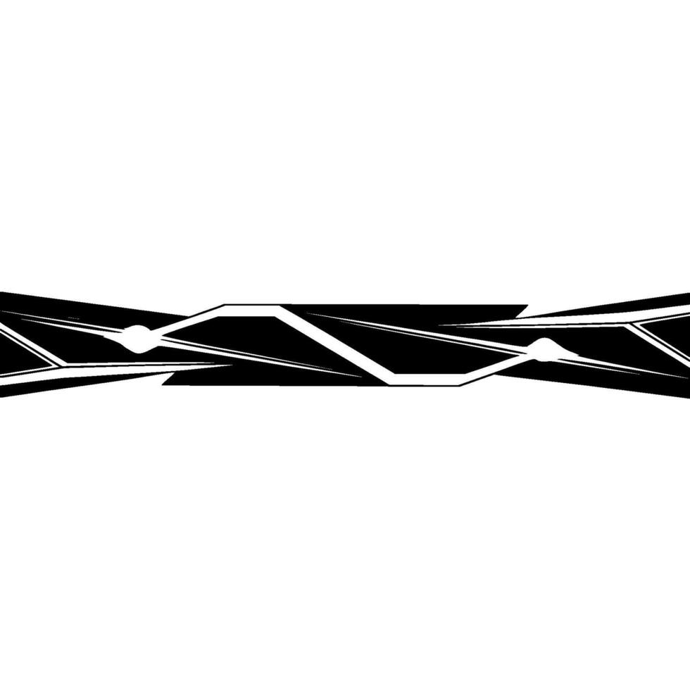 Abstract Geometric Black Lines on White Background, Modern Style. vector