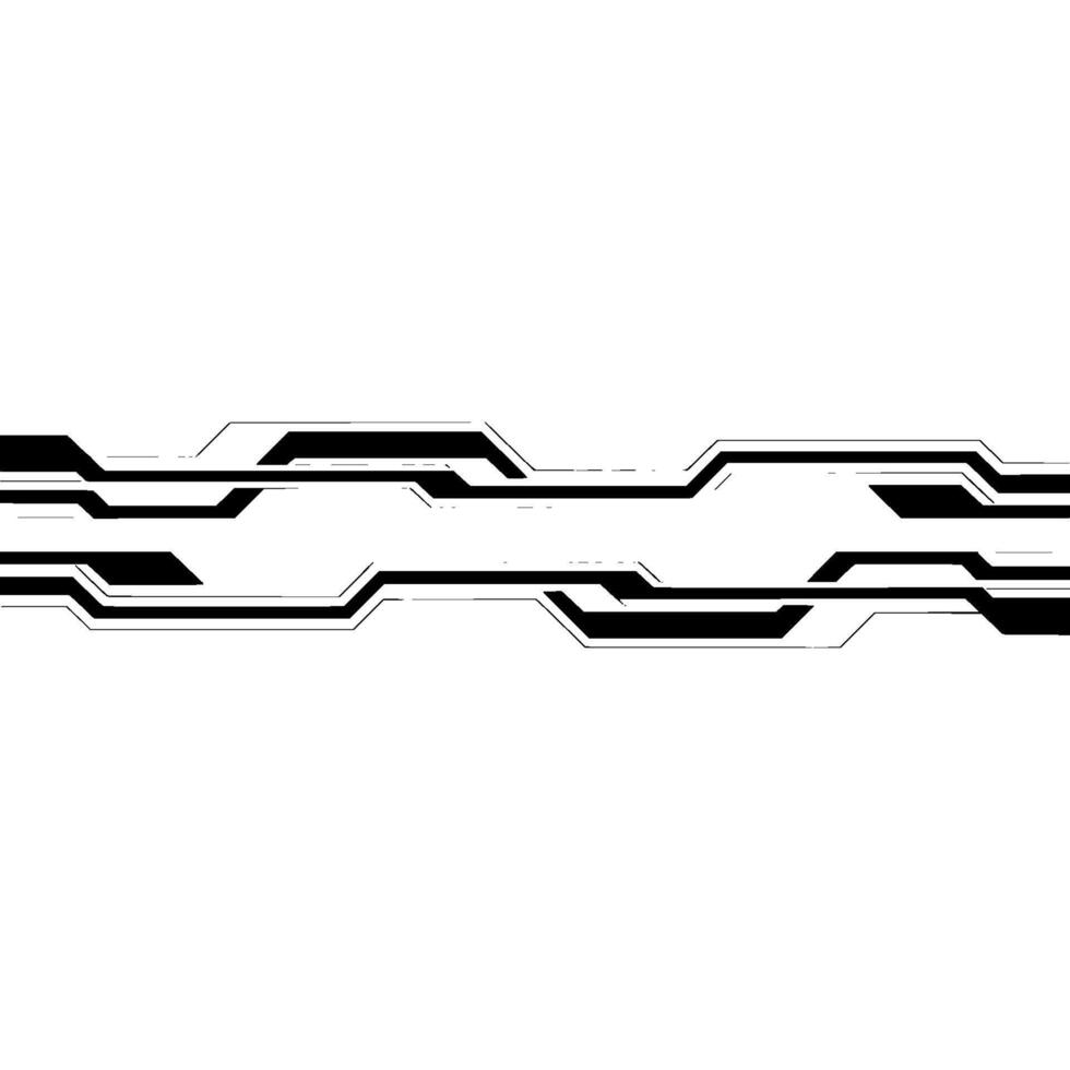 Abstract Tech Lines Background, Minimalist Black and White. vector