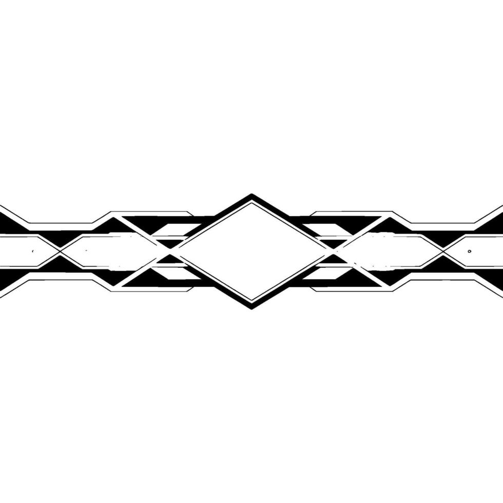 Futuristic Geometric Abstract Background Black White Technology. vector