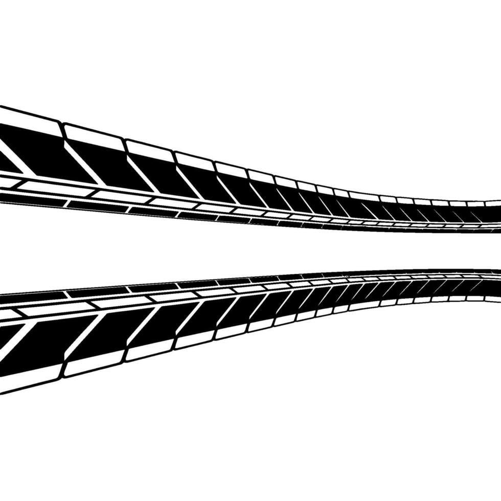 Black Tire Tracks Abstract Background, Racing, Speed, Motion. vector